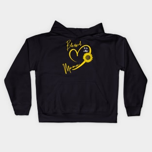 Blessed To Be Called Mama Mothers Day Cute Sunflower Mom Kids Hoodie